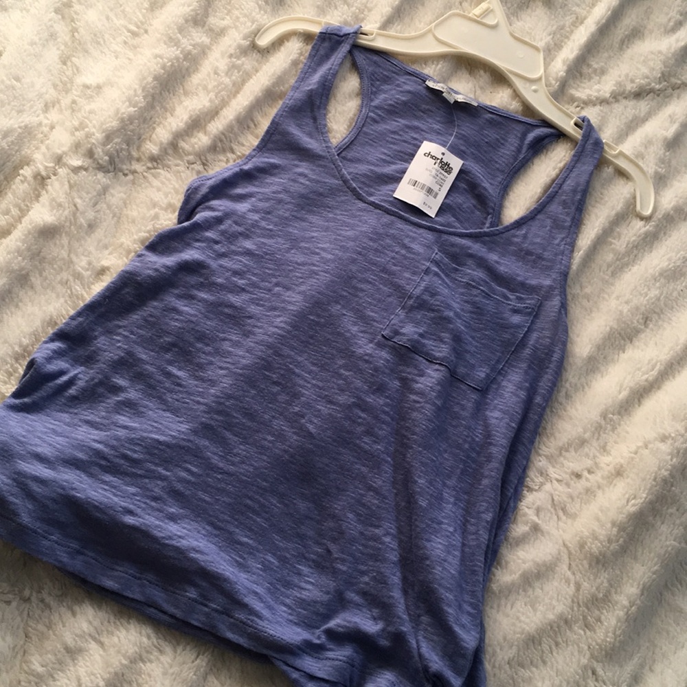 Charlotte russe blue loose tank top brand new